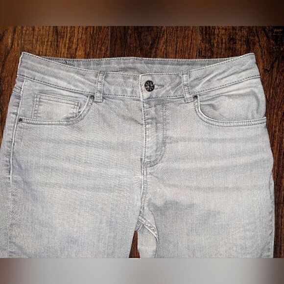 EUC Claudie Pierlot 38 Light Grey Stretch Skinny Jeans - Picture 7 of 9